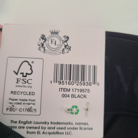 NWT‎ ENGLISH LAUNDRY Men's Pants Black 34 W x 29 Straight Leg Casual Work Career - Picture 11 of 12